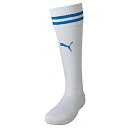 プーマ サッカーソックス ラインイリ ストッキング ホワイト 2.7cm 729881 10 PUMA