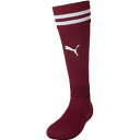 プーマ サッカーソックス ラインイリ ジュニア ストッキング レッド 1.8cm 729882 09 PUMA