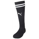 プーマ サッカーソックス ラインイリ ストッキング ブラック 2.7cm 729881 03 PUMA