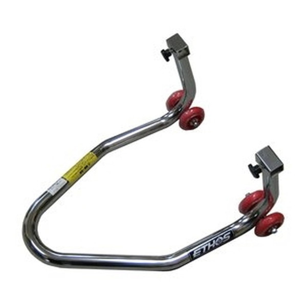 商品説明★ 12インチ以下のミニバイク専用設計。★ ビックバイク用と同じデザイン、パイプ径も極太の物を使用し、迫力のあるレーシーなスタンドに仕上げました。★ 低めのリフト量はアップ時の車体も安定し、見た目もカッコよくなっています。スペック* メインパイプ径: 31.8mm* 高さ調整機能: 固定式(270mm)* 幅調整範囲: 190-270mm* 本体のみ(アーム無し)