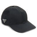 PRADA プラダ キャップ 帽子 ネロ ブラック 黒 Mサイズ メンズ レディース ユニセックス トライアングル ロゴ 1HC274 2DMI F0002 C...