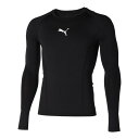 プーマ サッカーシャツ LIGA BASELAYER クルーネック LS シャツ XL 658223 03 PUMA Puma Black