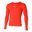 プーマ サッカーシャツ LIGA BASELAYER クルーネック LS シャツ XL 658223 01 PUMA プーマレッド