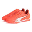プーマ サッカー スパイク キング マッチ TT+MID JR 23.5cm 108324 01 PUMA Glowing Red-PUMA White-Red...