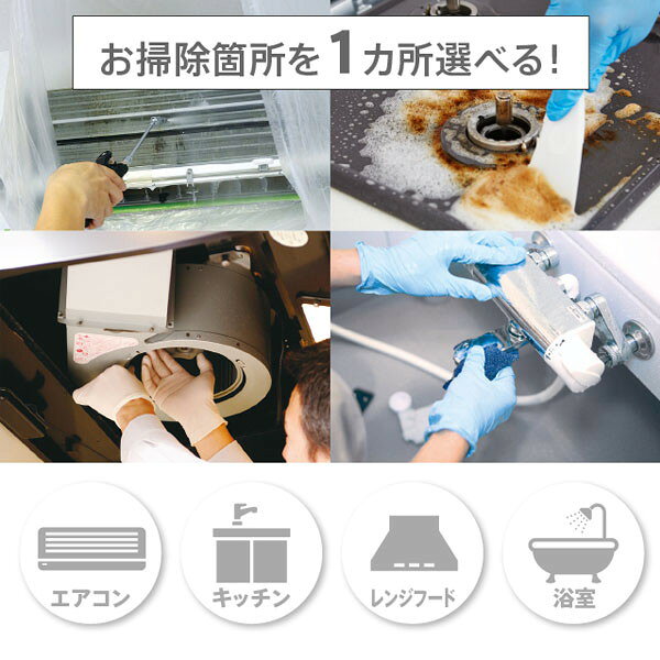 らくらくお掃除セレクトパック_お好きな1点 カジタク [チケット型家事代行サービス]
