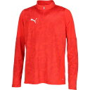 プーマ サッカー ウエア TEAMCUP TR 1/4 ジップトップ レッド L 660216 01 PUMA