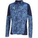 プーマ サッカー ウエア TEAMCUP TR 1/4 ジップトップ ネイビー M 660216 06 PUMA