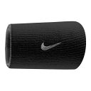 ナイキ BN2093 - 022 DRI-FIT ダブルワイドリストバンド ホーム アンド アウェイ 2パック (022)ブラック/ベースグレー F NIKE