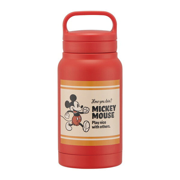 STSC4 ミッキーマウス スケーター ディズニー [ステンレス マグボトル (350ml 保温 保冷 スクリューハンドル付)]