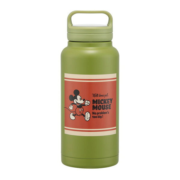 STSC10 ミッキーマウス スケーター ディズニー [ステンレス マグボトル (1000ml 保温 保冷 スクリューハンドル付)]