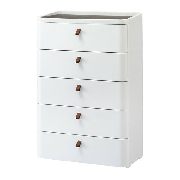 Mini Chest - ロイヤルドロアー 725 WH/DBR SANKA [収納ケース 5段 (幅72cm)] メーカー直送