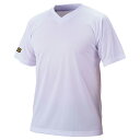ゼット 野球ウエア ベースボールVネックTシャツ ホワイト SS BOT635 1100 ZETT