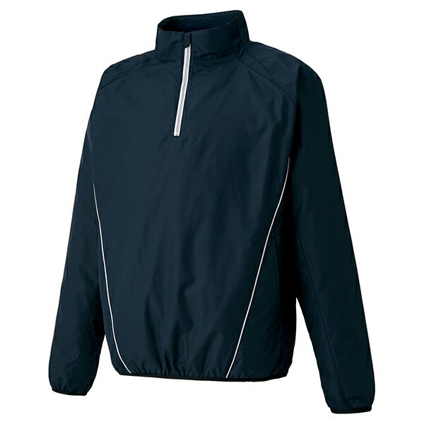 ゼット 野球ウエア 裏起毛ハーフジップジャンパー ネイビー 2XO BOV337 2900 ZETT