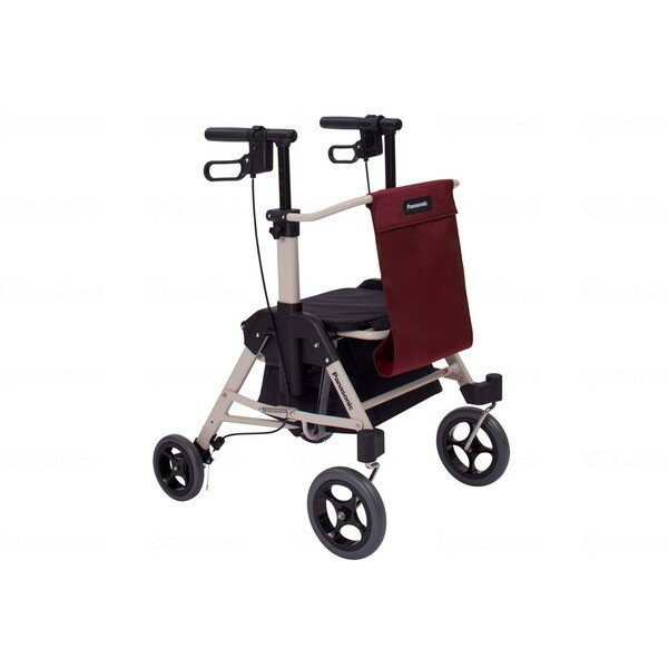 くらしサポート歩行車スムーディ 買物用スリム ワインレッド パナソニックエイジフリー メーカー直送
