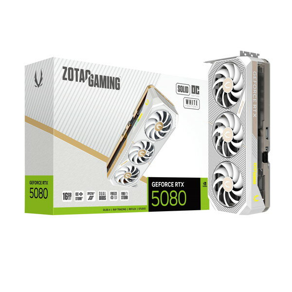 ATI Technologies - RTX5080SOLIDOCW16G/ZT-B50800Q-10P ZOTAC ホワイト [グラフィックボード]【KK9N0D18P】