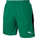 プーマ サッカーウエア LIGA ジュニア GK パンツ パッドツ ペッパー グリーン×プーマ ホワイト 160 729968 02 PUMA
