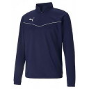 プーマ サッカーウエア TEAMRISE 1/4 ジップトップ ピーコート M 657643 06 PUMA