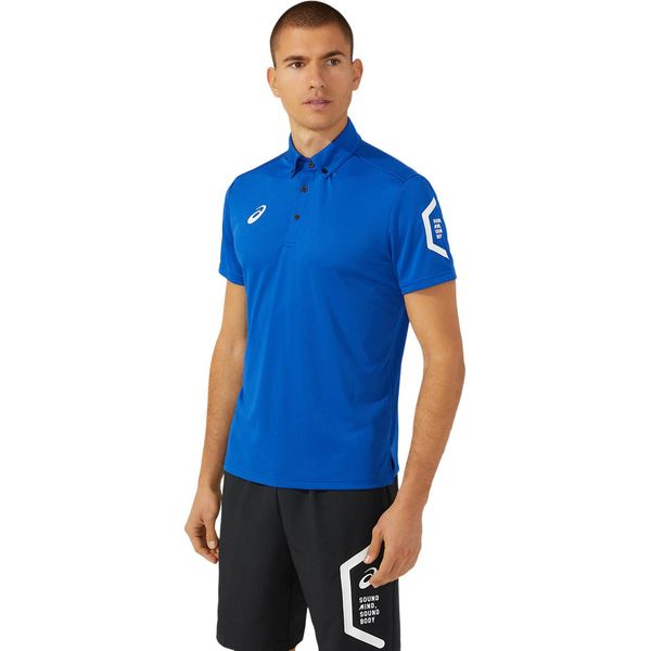 Men'S Wear - スポーツウエア ドライ半袖ポロシャツ アシックスブルー M 2031D728 401 アシックス