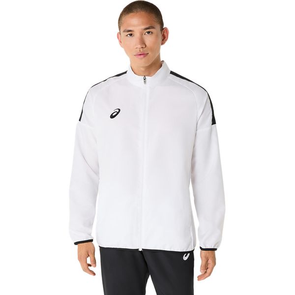 スポーツウエア ドライクロスロゴテープジャケット BRILLIANT WHITE 2XL 2031E965 100 アシックス