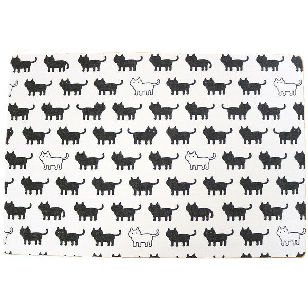 VPM-ネコ BK 29x44cm 明和グラビア [ランチョンマット]
