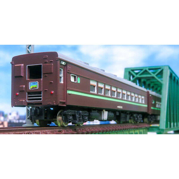 19507 着色済み Eキット スロ81系ミト座「ふれあい」(茶色・淡緑帯付き)6両編成セット グリーンマックス