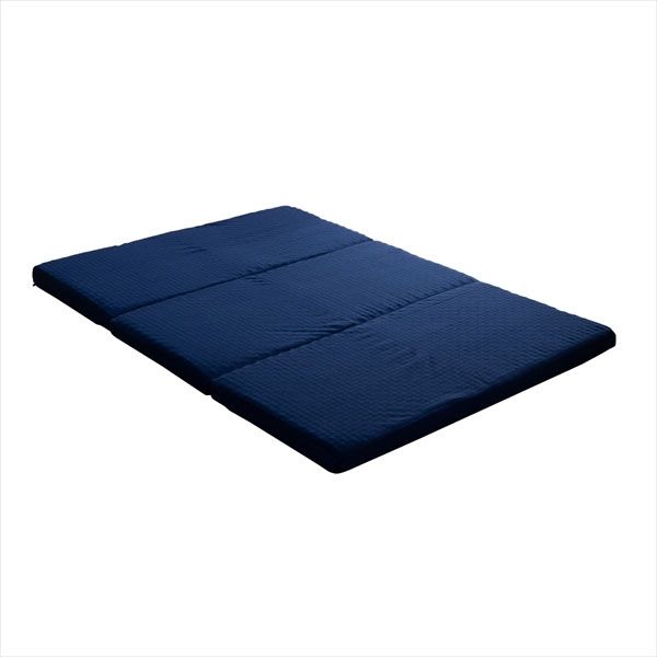 1203260194802 かためボリューム ダブル 製品 NV 135X195 イケヒコ・コーポレーション ネイビー [マットレス] メーカー直送