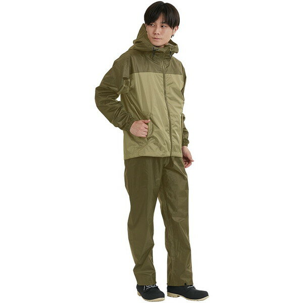 3430 ライトシールドレインスーツ マッシュルーム LL カジメイク