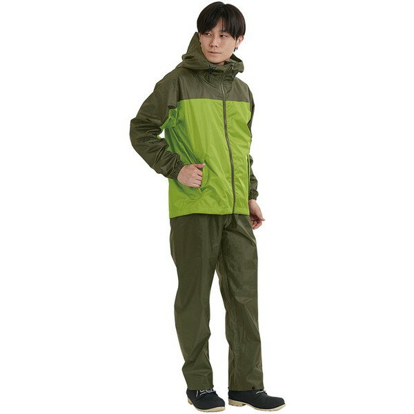 3430 ライトシールドレインスーツ ライム L カジメイク(4)