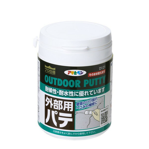 AP 外部用パテ 225ml D121 ホワイト アサヒペン