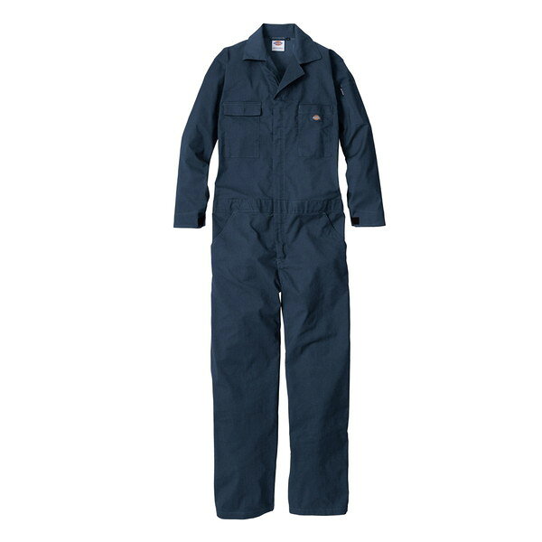 商品説明★ 昔ながらに愛されるDickiesツナギのインスパイアモデル★ ヨコ伸び約14%のストレッチ素材★ フロントは上からも下からも開け閉めができる逆開ファスナー★ 便利なポケット:両胸スクエアポケット・左袖マルチポケット・脇ポケット★ 袖口マジックテープ仕様スペック* 素材: ストレッチ ツイル* 混率: ポリエステル65%・綿35%* サイズ…・胸囲: 106cm・肩巾: 43cm・袖丈: 52cm・背丈: 53cm・総丈: 149cm・実寸ウエスト: 92cm・股下: 70cm