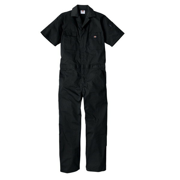 D-6702 ブラック 3XL コーコス [半袖ツナギ]