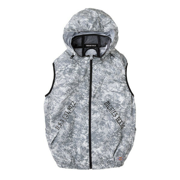 商品説明★ 微光沢があり、しなやかさと強度を兼ね備えたメモリ調素材★ 脇マルチポケットを活かしながら、背中の邪魔になりにくいニアサイドファン仕様★ 首元にペルチェを装着可能なネックホルダー付き(ペルチェなしで空調ウェアのみの使用も可能)★ 背中と両脇の計3箇所に保冷剤ポケット付き★ 衿は風気路がつぶれにくい形状記憶ワイヤー入り★ ヘルメットの上から被れる大型フードはドットボタンで取り外し可能★ 脇と脇マルチポケットでバッテリーとリモコンが操作可能(コードホール付き)★ ペットボトルも入る脇マルチポケット★ 腕の上げ下げによる裾のずり上がりを防止するループ付き※ペルチェクーラーユニット、空調ファン、モバイルバッテリーは付属されていません。別途お買い求めください。スペック* 素材: フェイクメモリ(裏透明コーティング)* 混率: ポリエステル100%* サイズ…・胸囲: 108cm・肩巾: 39cm・着丈: 62cm