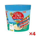 【4個セット】いなばペットフード CIAO(チャオ) ちゅ〜る グルメかつお海鮮バラエティ 14g×120本