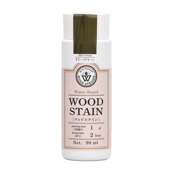 Rakuten - ウッドステイン オリーブグリーン 90ml 和信ペイント