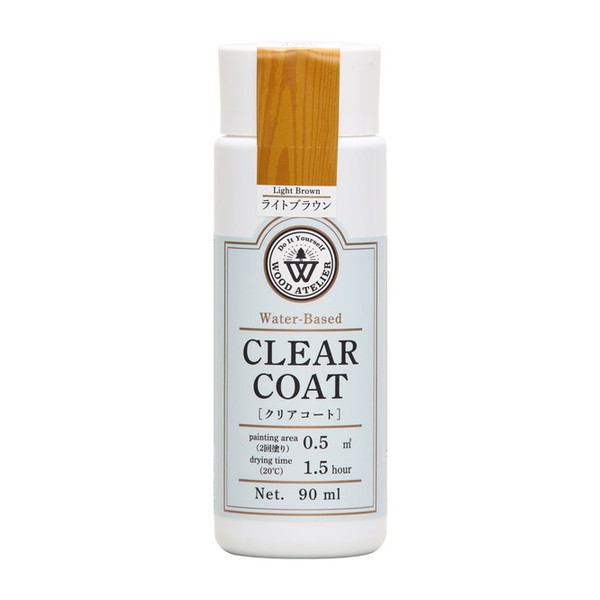 Rakuten - クリアコート ライトブラウン 90ml 和信ペイント