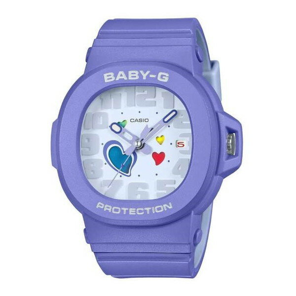 腕時計 時計 CASIO カシオ BABY-G レディース BGA-10-6AJF ベイビーG ベイビージー ベビーG ベビージー PLAYFUL HEART SERIES クォーツ ウォッチ パープル 紫 誕生日 新生活 クリスマス 母の日 ギフト プレゼント BGA106AJF