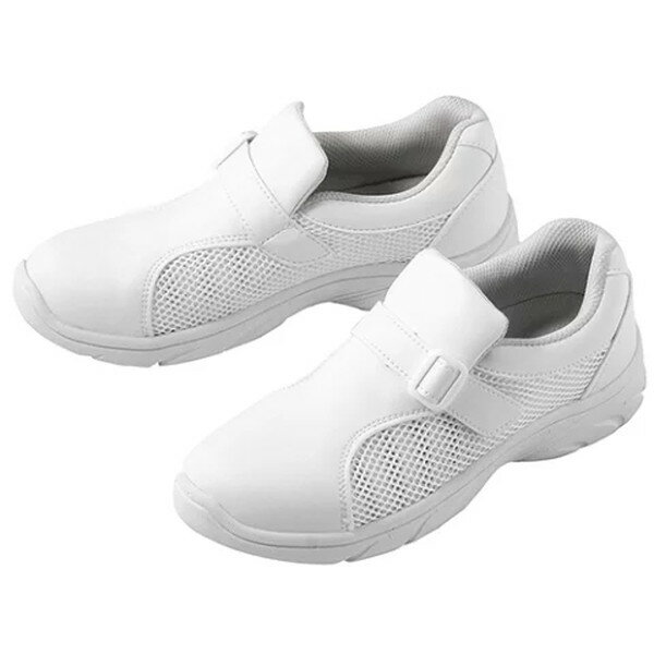 ナースシューズ 840 ホワイト 23 cm (シューズ) 富士ゴムナース プレーンメッシュ