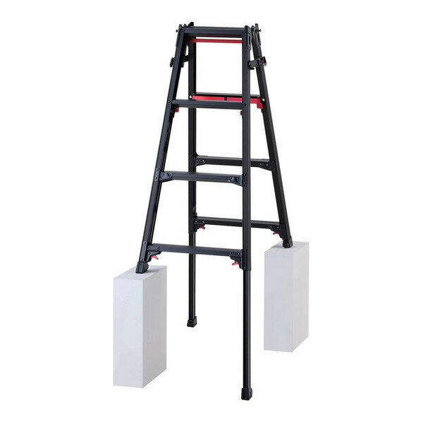 Stepladders - 上部操作式伸縮脚立 ロングストローク シャガマンブラック 4尺 RYRLB-12 長谷川工業 メーカー直送