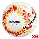 【6個セット】MIKASA FT453D-RO ALMUNDO サッカーボール 検定球 4号球 シームロック