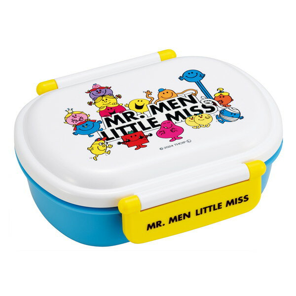 QAF2BAAG Mr.Men Little Miss スケーター [子供用 お弁当箱 1段 360ml 中子付 おかず容器 ふわっと盛れるドーム型 キッズランチ 抗菌 日本製 ]