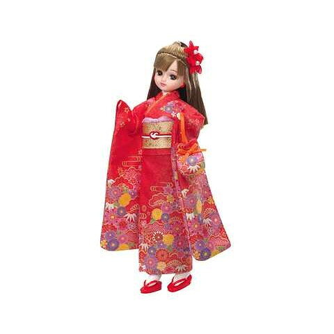 商品説明★ 上品な赤い着物を着たリカちゃん人形です。★ 花尽くしの柄の赤い着物のリカちゃんです。★ 髪型はハーフアップでお嬢様風。★ 着物にぴったりの髪飾りと巾着がついています。スペック* 対象年齢: 3歳〜* 商品内容: 人形本体(着物、下着、足袋、イヤリング着用)(1)、髪飾り(1)、草履(1)、巾着(1)、スタンド(1)
