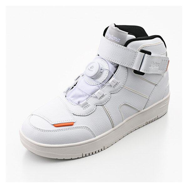 D61591 デイトナ(Daytona) バイク用 ライディング シューズ 防水 ハイカット リール D-WPライディングシューズ DS-501 ソリッドホワイト 25.5cm 61591 デイトナ