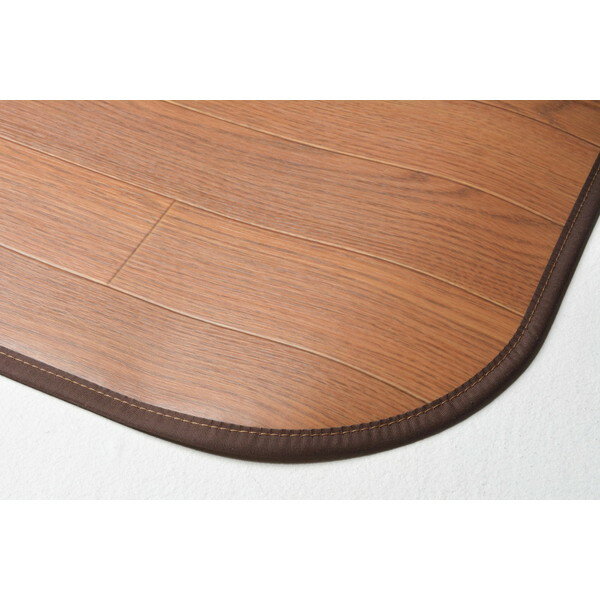 350114401 消臭加工付き 木目調ダイニングラグ 180×240 ブラウン 萩原 メーカー直送