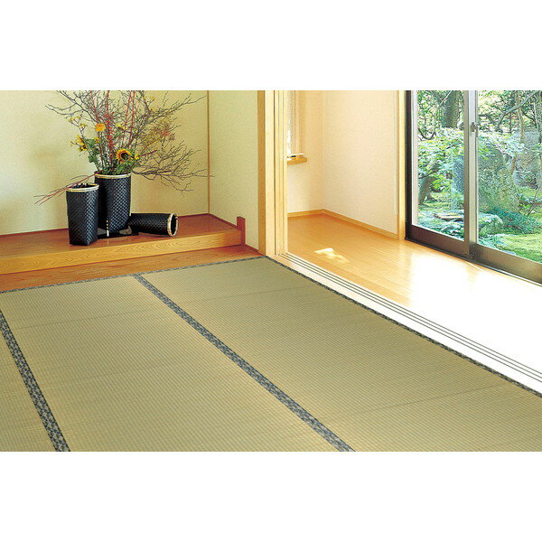 142736780 い草カーペット 白馬(はくば) 36間8畳 364×364 萩原 メーカー直送(3.0)