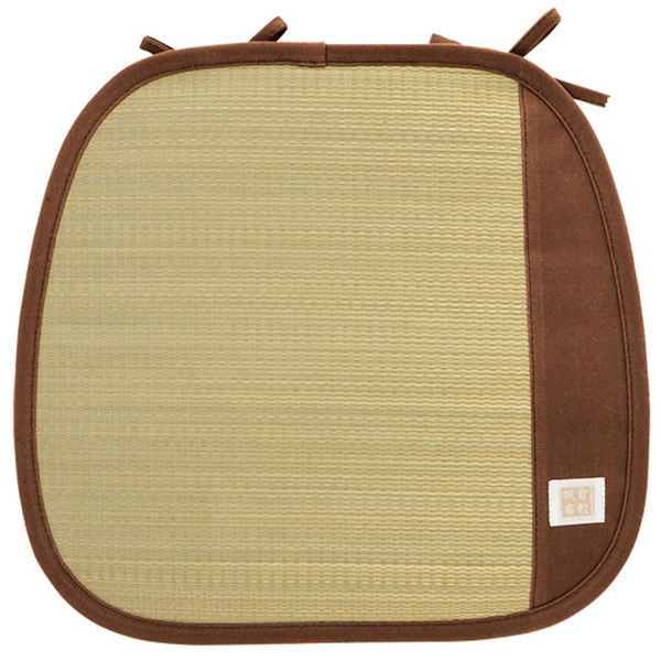 28943406 国産い草バテイクッション 吉備 43×41 ブラウン 萩原 メーカー直送