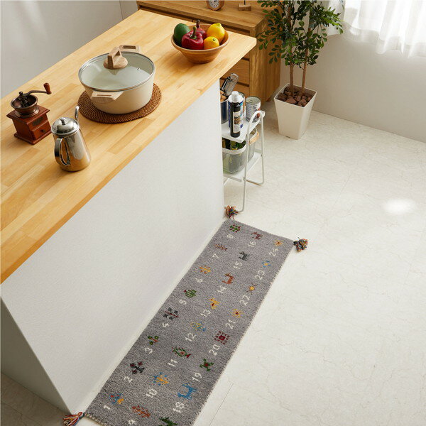 Fabrics - 270084000 GABBEHヌメロ 40×40 グレー 萩原 メーカー直送