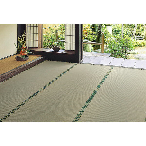 Patterned - 158012320 おもてなし い草カーペット 雅(みやび) 江戸間2畳 174×174 萩原 メーカー直送