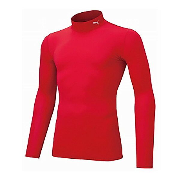 プーマ サッカーウエア コンプレッション ジュニア モックネック LS レッド 160 656332 01 PUMA
