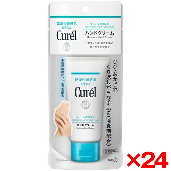 【エントリーでP5倍!20日20:00-27日1:59】 【24個セット】花王 キュレル 薬用ハンドクリーム 50g