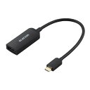 AD-CDPBK3 ELECOM USB Type-C - DisplayPort 変換 ( USB-C プラグ to DP ( ディスプレイポート )×1 ) 4K 60Hz ブラック